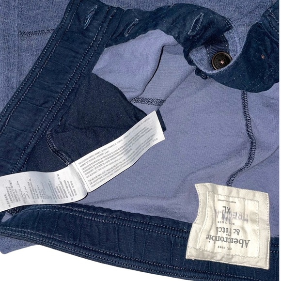 Abercrombie & Fitch Men’s XL Blue Jogger Sweatpants - Picture 7 of 7